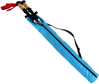 ATTRAC NORDIC WALKING BAG 2 IN 1 I POLE BAG TRANSPORT STORAGE BAG I POLE BAG BLUE SUPER LIGHT