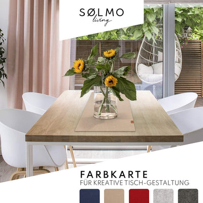 Sölmo I table runner made of felt I 150x40cm table runner I Scandinavian design