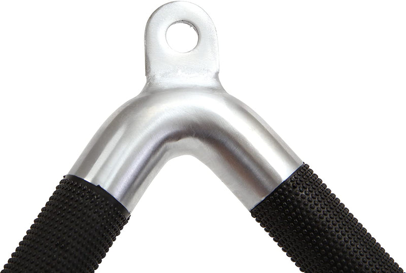 Hoof handle one-hand cable chrome-plated and knurled I stirrup with rotating handle