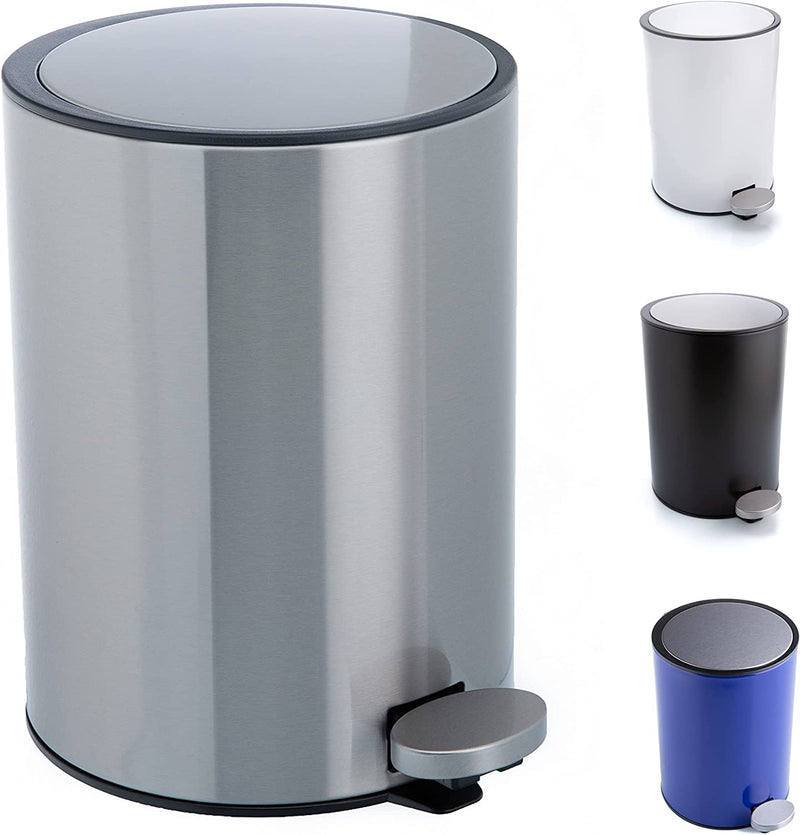 Cosmetic bin stainless steel 3l bathroom waste bin with soft close system