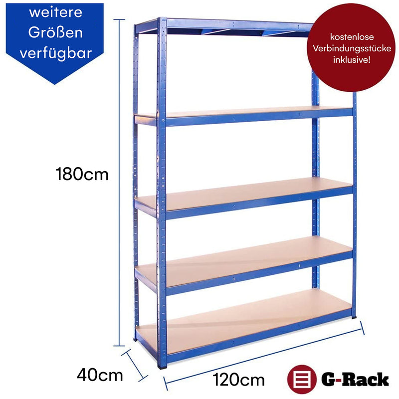 Grack heavy duty shelf 1 galvanized storage shelf 5 compartments for basement workshop