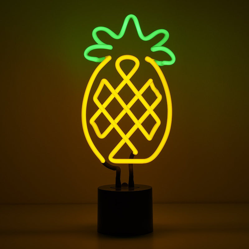 Amped Co Pineapple Neon Table Lamp Neon Yellow And Green Large 152 X 432 Cm 12