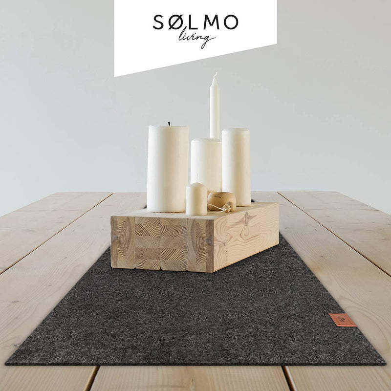 Sölmo I table runner made of felt I 150x40cm table runner I Scandinavian design