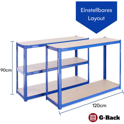 Grack heavy duty shelf 1 galvanized storage shelf 5 compartments for basement workshop