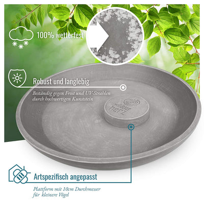 I Large bird bath frost-proof 40cm standing bird bath