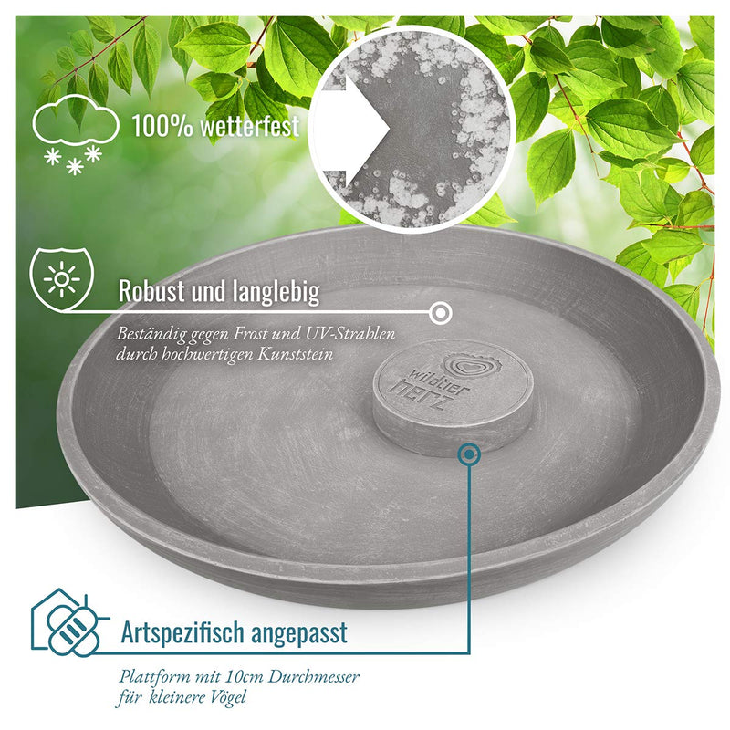 I Large bird bath frost-proof 40cm standing bird bath