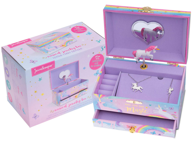 Unicorn Music Box Jewelry Set for Little Girls 3 Unicorn Gifts for Girls