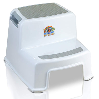 DR. WELLTHY LAMA SAM &amp; FRIENDS - TWO-STEP STOOL FOR CHILDREN FROM APPROX. 18 MONTHS OF PRACTICAL TRAINING