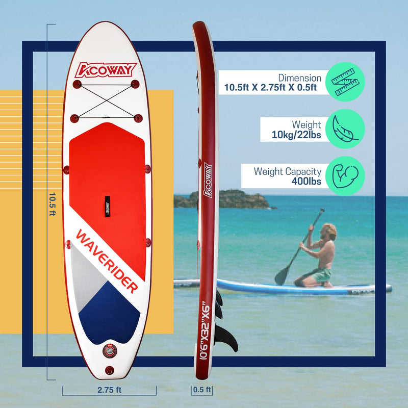 Inflatable stand up paddle board 320 x 815/84 x 15 cm/with 180 kg non-slip