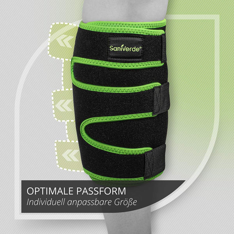 SANIVERDE ® CALF BANDAGE WITH VELCRO BANDAGE FOR WOMEN AND MEN - STABILITY THROUGH COMPRESSION