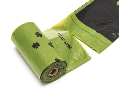 HAPPILAX ORGANIC DOG POOP BAGS WITH CORN STARCH