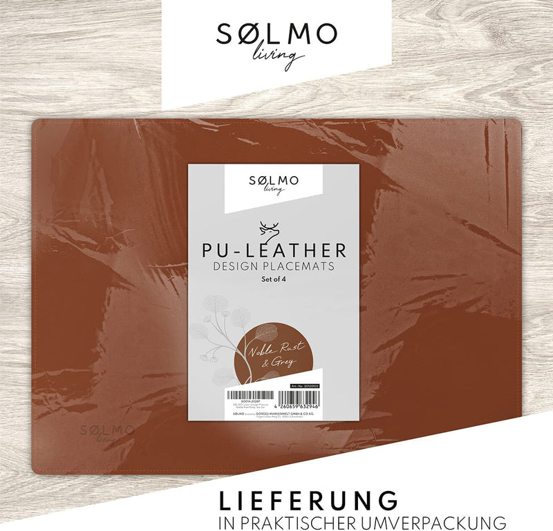 SÖLMO SØLMO I DESIGNER PLACEMAT MADE OF PU LEATHER