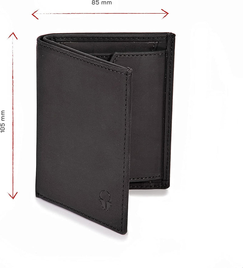 Slim Wallet Rome I Genuine Leather Wallet with RFID Protection I Mini Wallet