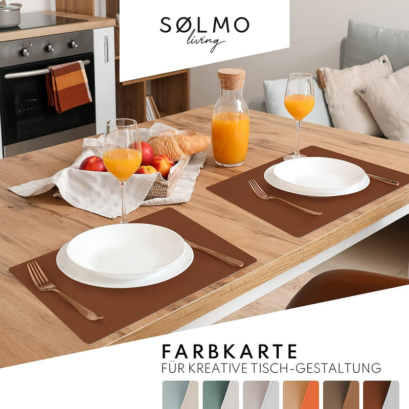 SÖLMO SØLMO I DESIGNER PLACEMAT MADE OF PU LEATHER