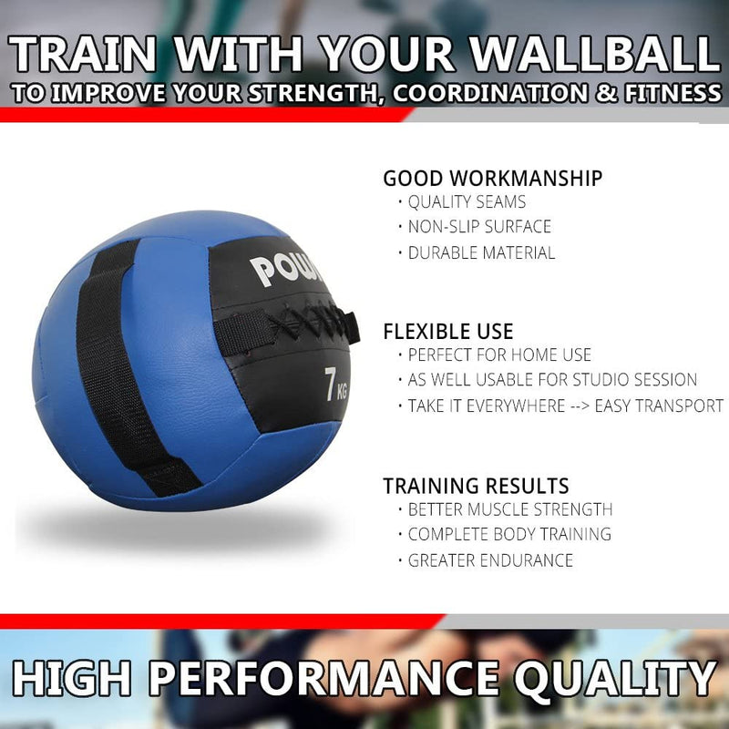 POWRX MEDICINE BALL INCL. GRIFF BAND I FITNESS BALL WALL BALL 1