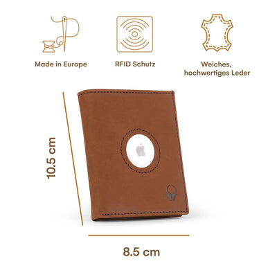 Slim Wallet Rome I Genuine Leather Wallet with RFID Protection I Mini Wallet