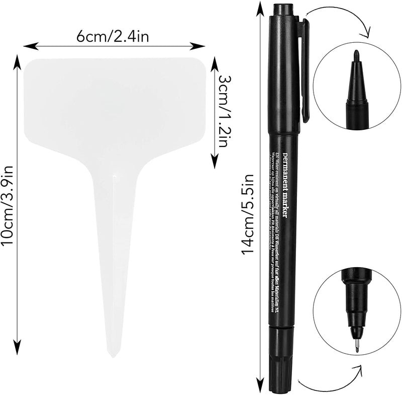 Plug-in labels for labeling plastic plant stakes with 120x