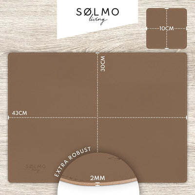 SÖLMO SØLMO I DESIGNER PLACEMAT MADE OF PU LEATHER