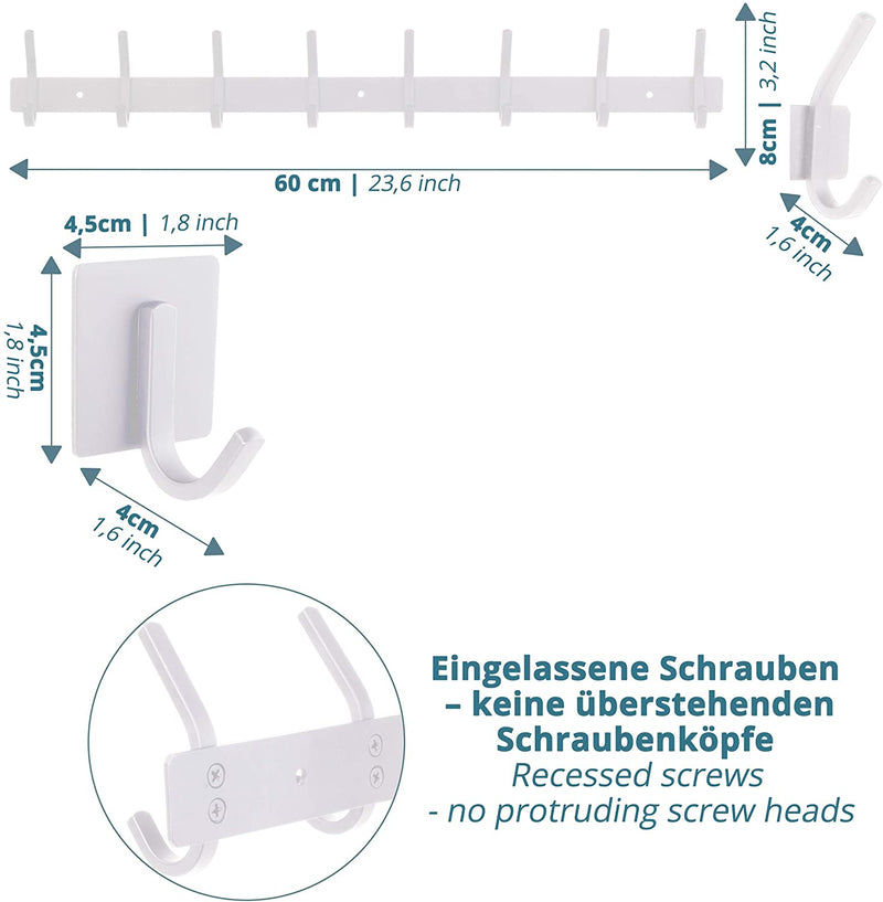 SMARTPEAS HOOK RAIL WALL