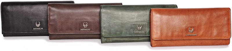 DONBOLSO ® WALLET FLORENCE I WALLET MADE OF GENUINE NAPPA LEATHER FOR WOMEN I XXL