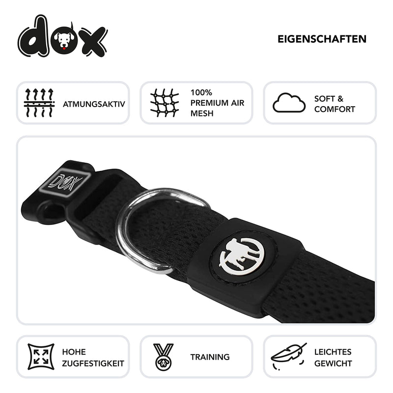 DDOXX DOG COLLAR AIR MESH