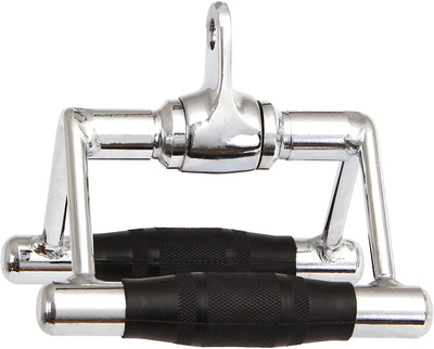 Hoof handle one-hand cable chrome-plated and knurled I stirrup with rotating handle