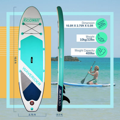 Inflatable stand up paddle board 320 x 815/84 x 15 cm/with 180 kg non-slip