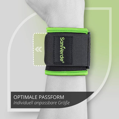 SANIVERDE ® WRIST BANDAGE WITH VELCRO FASTENING - STABILIZATION OF THE WRISTS DURING FITNESS AND STRESS