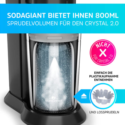 Glass Bottle Compatible With Sodastream Crystal 20 33 More Fizz