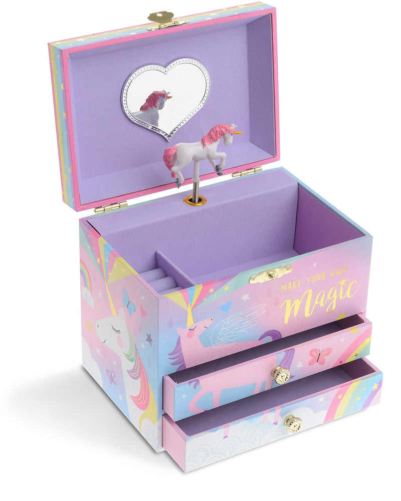 Unicorn Music Box Jewelry Set for Little Girls 3 Unicorn Gifts for Girls