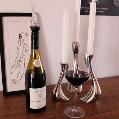 BARVIVO WINE AERATOR FROM - EFFORTLESSLY IMPROVE YOUR RED WINE WITH THIS CLASSIC 3-WAY DECANTER POURER. IDEAL FOR BOTTLES OF RED WINE