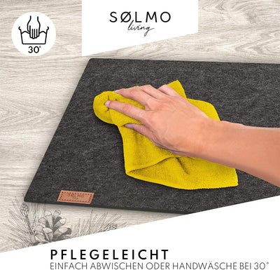 Sölmo I table runner made of felt I 150x40cm table runner I Scandinavian design