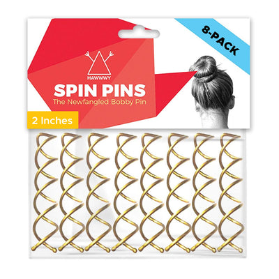 Spiral Bobby Pins 8 Pack Spin Pins Easy Fast Bun Maker Twist Hair Pins