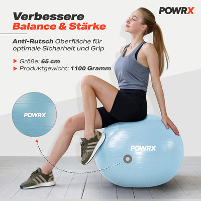 Exercise ball including ball pump and workout I sitting ball Pilates yoga ball antiburst