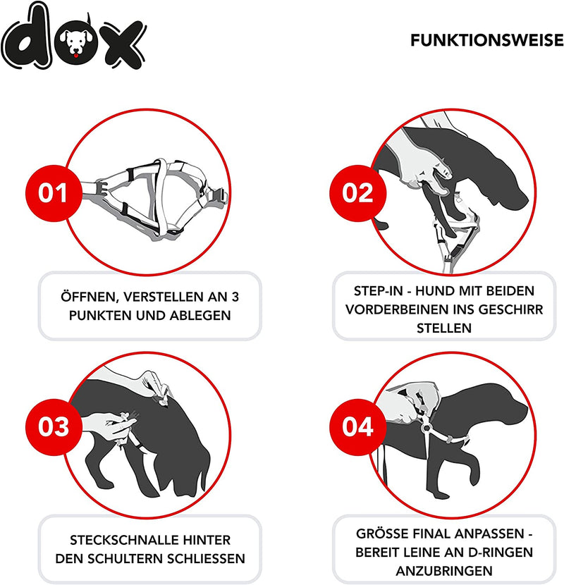 DDOXX NYLON DOG HARNESS