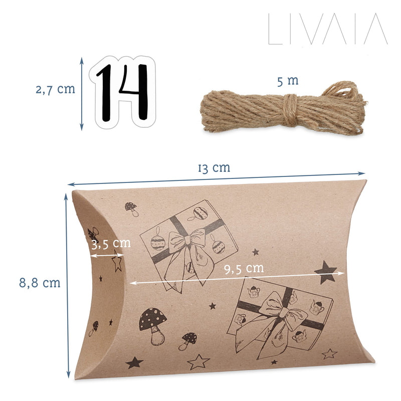 LIVAIA ADVENT CALENDAR TO FILL: DIY ADVENT CALENDAR 2022 – SMALL PAPER BAGS