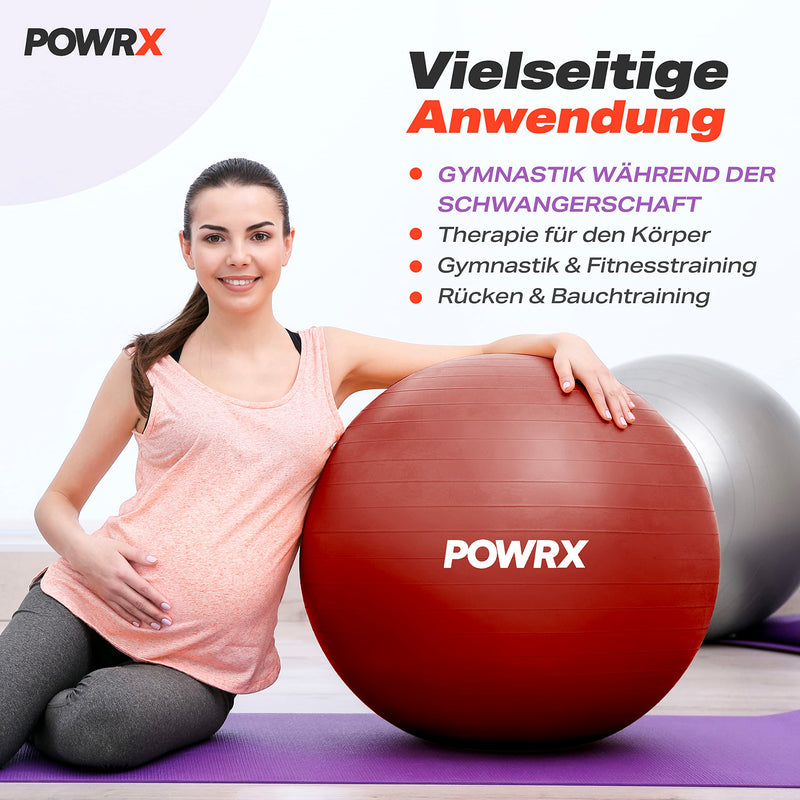 Exercise ball including ball pump and workout I sitting ball Pilates yoga ball antiburst