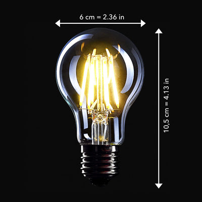 Smart Filament Light Bulb Fl07_S E27 Socket Dimmable 6w 2700k Warm White