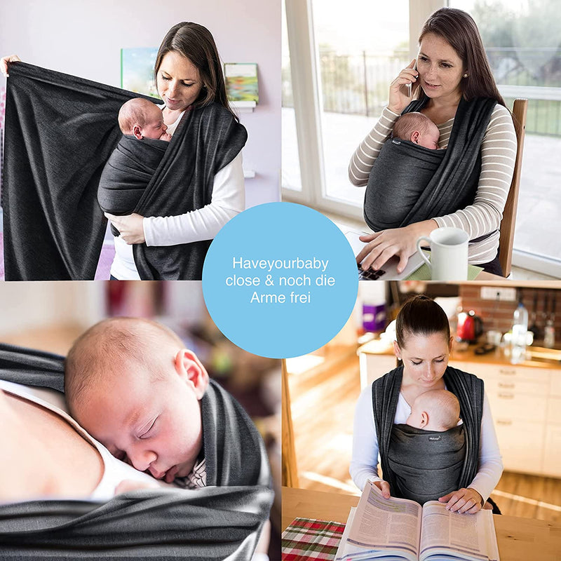 Baby Sling Dark Gray High Quality Baby Sling For Newborns And Babies