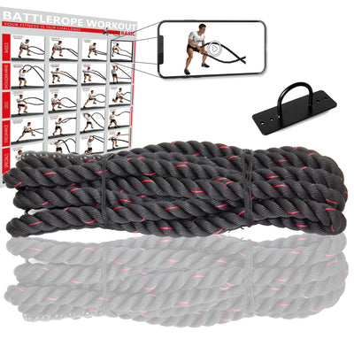 Battle Rope Swing Rope Including Workout I 38 or 50 mm I Training Rope Sports Rope