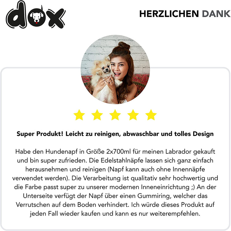 DDOXX DOUBLE FOOD BOWL