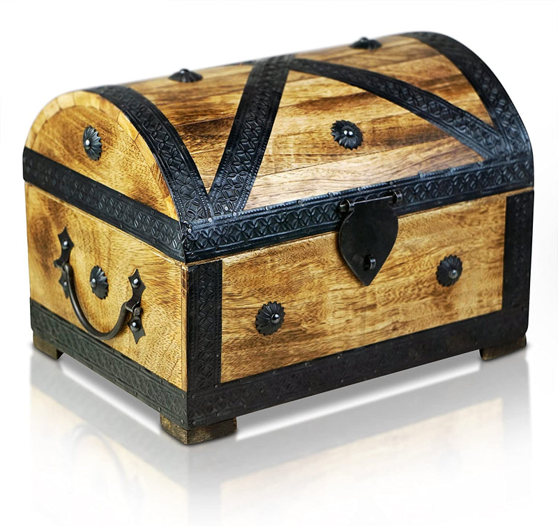 BRYNNBERG THUNDERDOG PIRATE CHEST LIGHT LARGE - 28X20X20CM TREASURE CHEST