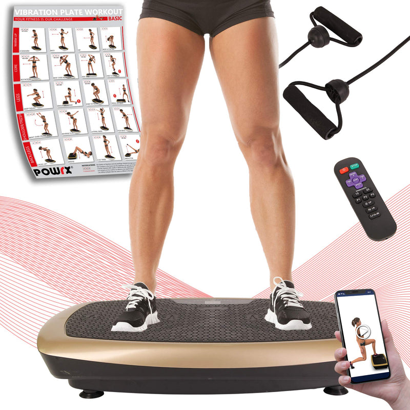 Vibration plate Basic Duo Incl Workout I Fitness training device Incl