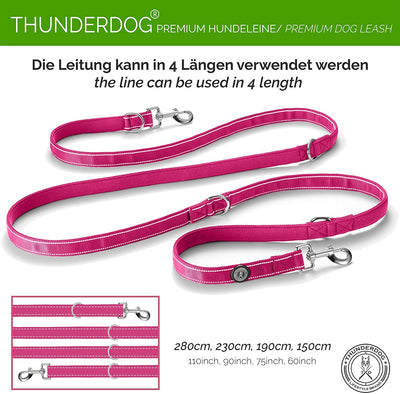 THUNDERDOG DOG LEASH BLACK