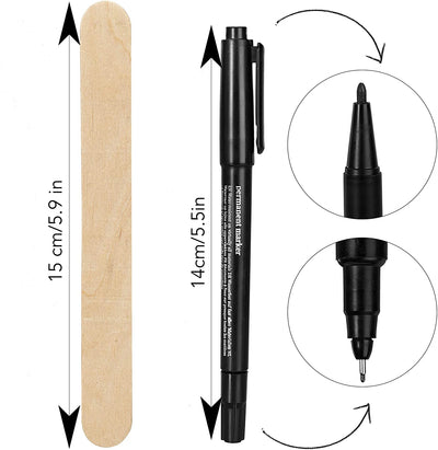 Plug-in labels for labeling plastic plant stakes with 120x