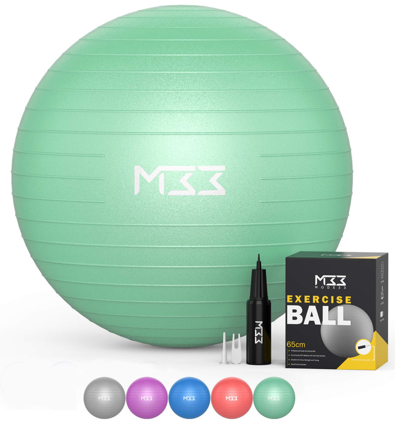 Exercise Ball 55 to 85 Cm Extra Thick Antiburst Yoga Ball with Air Pump