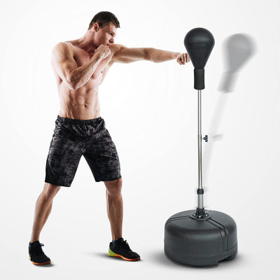 POWRX PUNCHINGBALL I STANDING BOX TRAINER HEIGHT ADJUSTABLE I STANDING BOXING BALL PROFI ADJUSTABLE 110