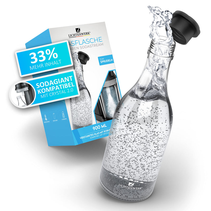 Glass Bottle Compatible With Sodastream Crystal 20 33 More Fizz