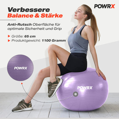 Exercise ball including ball pump and workout I sitting ball Pilates yoga ball antiburst