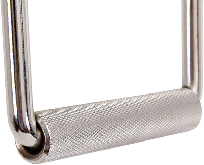 Hoof handle one-hand cable chrome-plated and knurled I stirrup with rotating handle